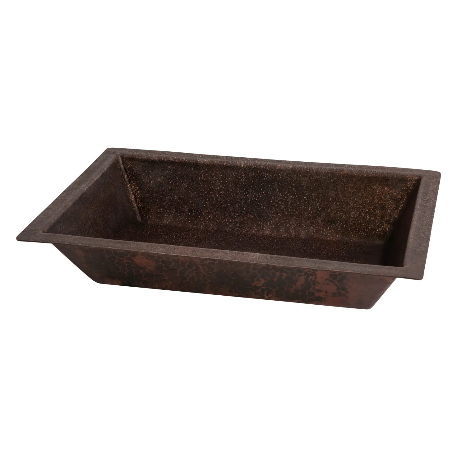 22" x 14" Heavy Gauge Copper Bathroom Sink