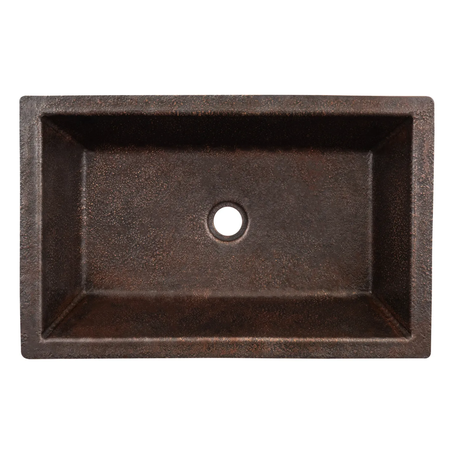 22" x 14" Heavy Gauge Copper Bathroom Sink