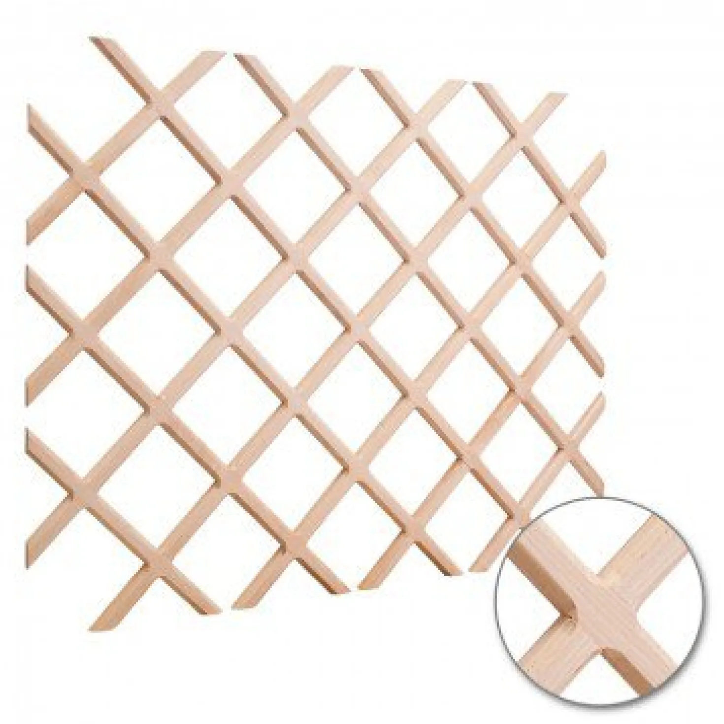 24" x 30" Wine Lattice Rack, Maple
