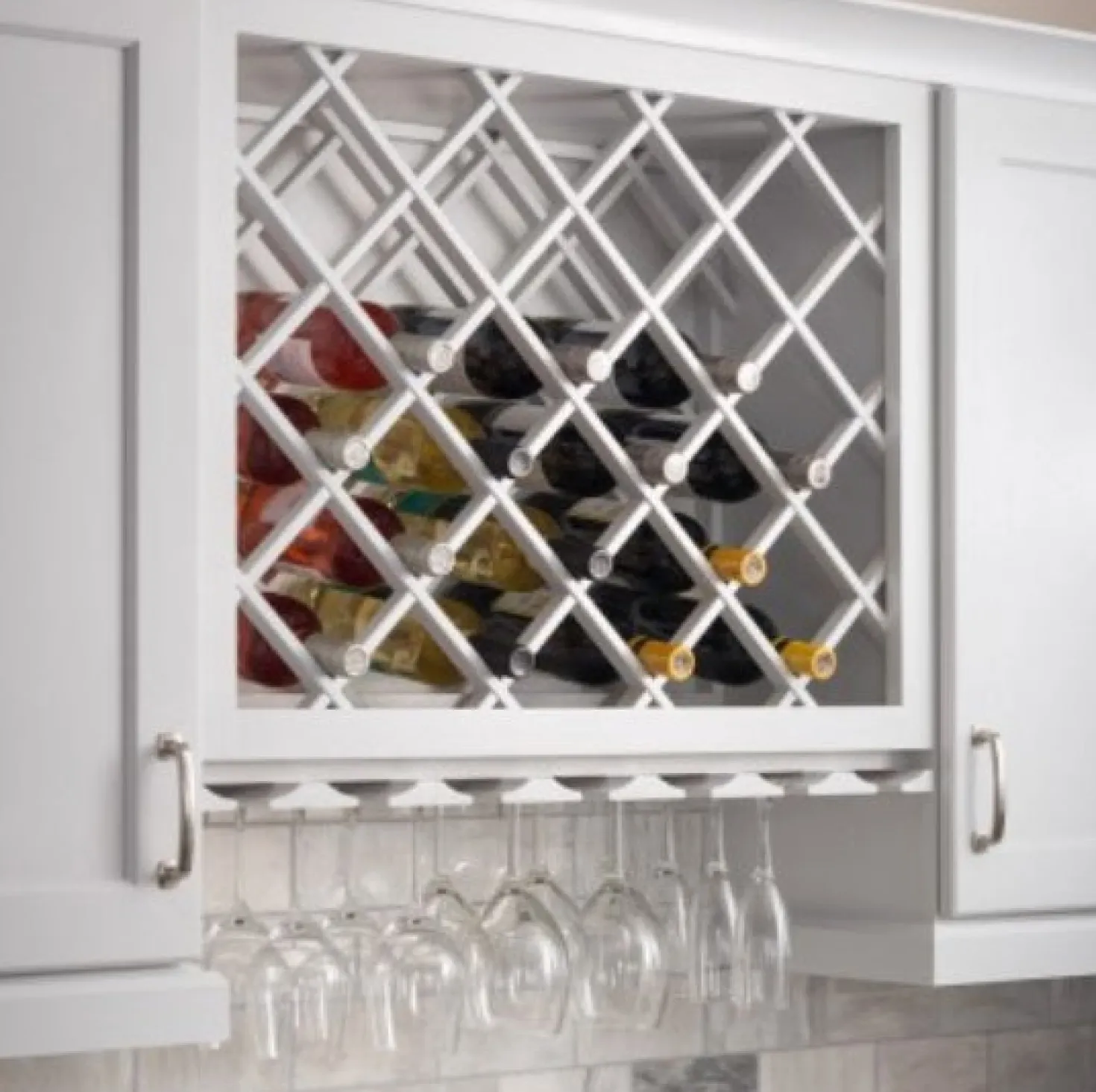 24" x 30" Wine Lattice Rack with Bevel