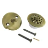 Zinc Alloy Trip Lever Tub Drain Conversion Kit in Antique Brass